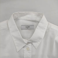 SLOBE IENA クロップドレギュラーシャツ 定価9350円 長袖 コットン ブラウス シャツ 23AW ホワイト レディース スローブイエナ【中古】5-0730M∞