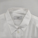 SLOBE IENA クロップドレギュラーシャツ 定価9350円 長袖 コットン ブラウス シャツ 23AW ホワイト レディース スローブイエナ【中古】5-0730M∞