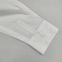 SLOBE IENA クロップドレギュラーシャツ 定価9350円 長袖 コットン ブラウス シャツ 23AW ホワイト レディース スローブイエナ【中古】5-0730M∞