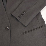 Spick and Span ウールライクノーカラールーズジャケット 定価24200円 ノーカラージャケット 23aw チャコールグレー レディース スピックアンドスパン【中古】5-0921T∞