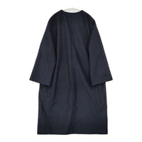 qualite ノーカラールーズコート 定価39600円 32334000000 コート ネイビー レディース カリテ【中古】5-0921T∞