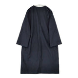 qualite ノーカラールーズコート 定価39600円 32334000000 コート ネイビー レディース カリテ【中古】5-0921T∞