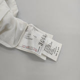 Sacai バック切替 異素材 17-03068 コットン サイズ2 半袖Ｔシャツ カットソー ホワイト レディース サカイ【中古】5-0606S△