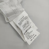 Sacai バック切替 異素材 17-03068 コットン サイズ2 半袖Ｔシャツ カットソー ホワイト レディース サカイ【中古】5-0606S△