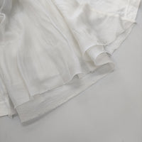 Sacai バック切替 異素材 17-03068 コットン サイズ2 半袖Ｔシャツ カットソー ホワイト レディース サカイ【中古】5-0606S△