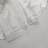 Sacai バック切替 異素材 17-03068 コットン サイズ2 半袖Ｔシャツ カットソー ホワイト レディース サカイ【中古】5-0606S△