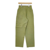 JURGEN LEHL J0162FP902 リネン タック サイズM パンツ ライトグリーン レディース ヨーガンレール【中古】5-0707M△