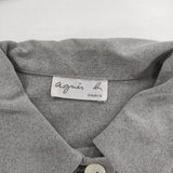 agnes b. シャツジャケット 日本製 ジャケット グレー レディース アニエスベー【中古】5-0619M∞