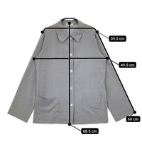agnes b. シャツジャケット 日本製 ジャケット グレー レディース アニエスベー【中古】5-0619M∞