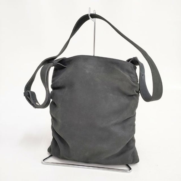 ISSEY MIYAKE PERMANENTE ペルマネンテ 90's ヴィンテージ レザー ショルダーバッグ ブラック レディース イッセイミヤケ【中古】5-0802G∞