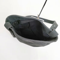 ISSEY MIYAKE PERMANENTE ペルマネンテ 90's ヴィンテージ レザー ショルダーバッグ ブラック レディース イッセイミヤケ【中古】5-0802G∞