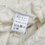 R&D.M.Co- ラッセルレースカーディガン 定価50600円 サイズM クルーネック アイボリー レディース オールドマンズテーラー【中古】5-0429M♪