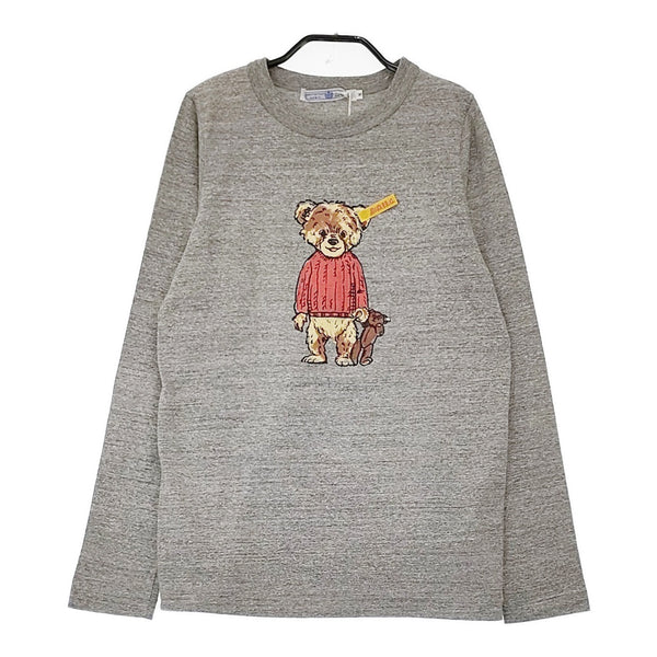 R&D.M.Co- ベアボーイロングスリーブT S 7263 長袖Ｔシャツ カットソー ロンＴ 25SS グレー レディース オールドマンズテーラー【中古】5-0429M♪