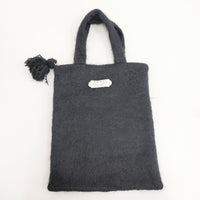 R&D.M.Co- アルパカシャギータッセルトートバッグ 7189 定価28600円 トートバッグ ブラック レディース オールドマンズテーラー【中古】5-0925T◎