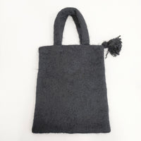 R&D.M.Co- アルパカシャギータッセルトートバッグ 7189 定価28600円 トートバッグ ブラック レディース オールドマンズテーラー【中古】5-0925T◎