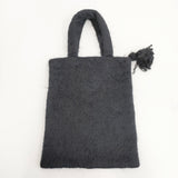R&D.M.Co- アルパカシャギータッセルトートバッグ 7189 定価28600円 トートバッグ ブラック レディース オールドマンズテーラー【中古】5-0925T◎