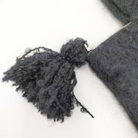 R&D.M.Co- アルパカシャギータッセルトートバッグ 7189 定価28600円 トートバッグ ブラック レディース オールドマンズテーラー【中古】5-0925T◎