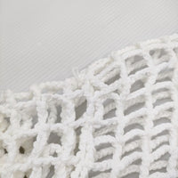 tricot COMME des GARCONS TG-N201 カギ編み メッシュ 花 カーディガン AD2020 ホワイト レディース トリココムデギャルソン【中古】5-0429M♪