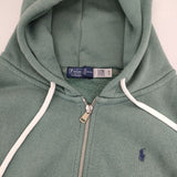POLO RALPH LAUREN 裏起毛 スウェットジップアップ パーカー ライトグリーン レディース ポロ・ラルフローレン【中古】5-0730T∞