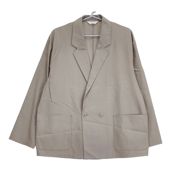 STILL BY HAND 新品 キュプラミックスイージージャケット 48 定価37400円 セミダブル グレージュ メンズ スティルバイハンド【中古】5-0603M♪