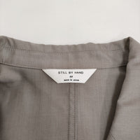 STILL BY HAND 新品 キュプラミックスイージージャケット 48 定価37400円 セミダブル グレージュ メンズ スティルバイハンド【中古】5-0603M♪