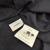 MANAVE 新品 コットンウール レギュラーカラーシャツ L フランス製 定価49000円 長袖シャツ ネイビー メンズ マナベ【中古】5-0823T∞
