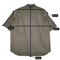 kontor 新品 SS WORK SHIRT サイズ2 KON-SH02241 定価26400円 半袖シャツ グレー メンズ コントール【中古】5-0603S♪