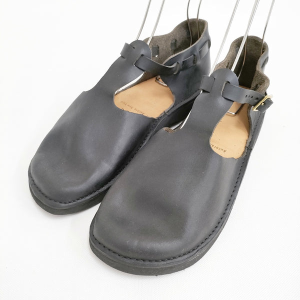 AURORA SHOES 新品 West Indian ウェストインディアン T-Strap 8C 定価33000円 靴 ブラック レディース オーロラシューズ【中古】5-0523G♪