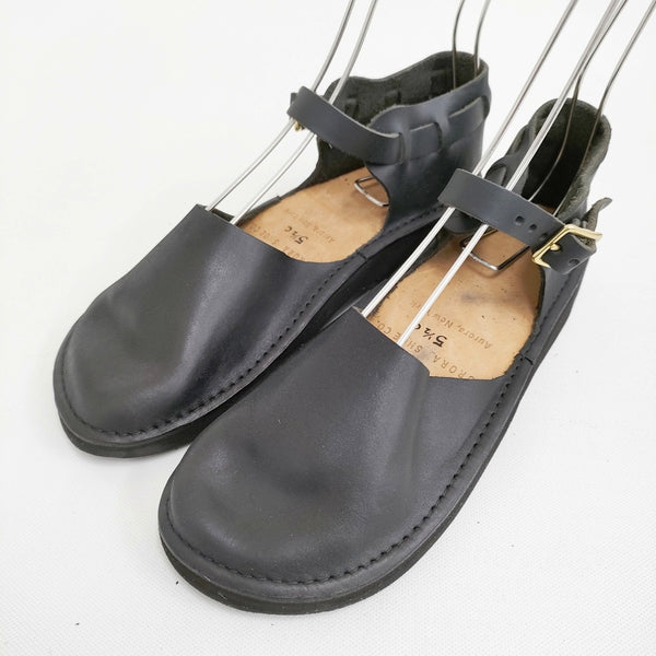 AURORA SHOES 未使用 Chinese Mary Jane チャイニーズメリージェーン 定価33000円 5.5C 靴 ブラック レディース オーロラシューズ【中古】5-0523G♪