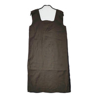 MM6/Maison Margiela ウール サテン 切替 S32CT0622 STN460 ノースリーブ ワンピース ブラウン ブラック レディース エムエム6/メゾンマルジェラ【中古】5-0606S△