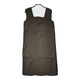 MM6/Maison Margiela ウール サテン 切替 S32CT0622 STN460 ノースリーブ ワンピース ブラウン ブラック レディース エムエム6/メゾンマルジェラ【中古】5-0606S△