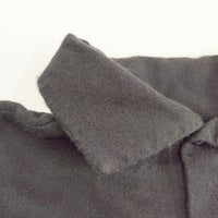 tricot COMME des GARCONS ウール 変形 製品染め TH-B003 AD2021 サイズM 長袖シャツ ブラック レディース トリココムデギャルソン【中古】5-1006T◎
