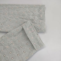 mina perhonen flower beads 定価121000円 zs6676 刺繍 ロングジャケット リネンシルク コート ライトグリーン レディース ミナペルホネン【中古】5-0714M∞