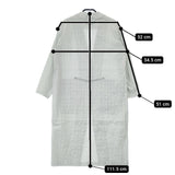 mina perhonen flower beads 定価121000円 zs6676 刺繍 ロングジャケット リネンシルク コート ライトグリーン レディース ミナペルホネン【中古】5-0714M∞