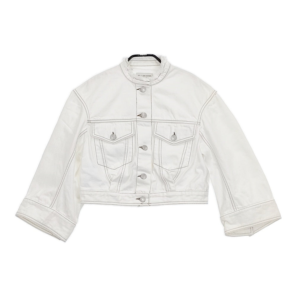 DRIES VAN NOTEN ドリスヴァンノッテン　ノーカラージャケット DRIES VAN NOTEN ノーカラー クロップド丈 71-07-61-07010