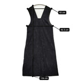yuni シャーベット ジャンパースカート 定価26400円 1701OP001242 ワンピース 24aw ブラック レディース ユニ【中古】5-0906T∞