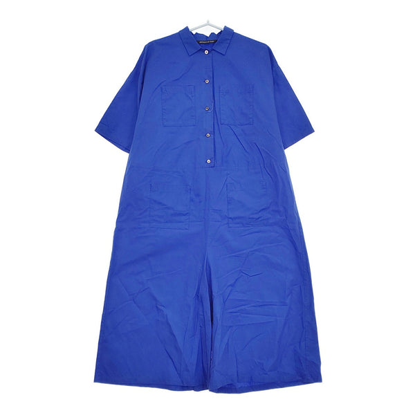 mizuiro-ind work all in one 定価21780円 ワーク オールインワン ツナギ 24ss ブルー レディース ミズイロインド【中古】5-0514S♪