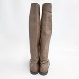 JURGEN LEHL レザー ロング 24.5cm ブーツ ブラウン レディース ヨーガンレール【中古】5-1014T◎