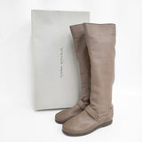 JURGEN LEHL レザー ロング 24.5cm ブーツ ブラウン レディース ヨーガンレール【中古】5-1014T◎