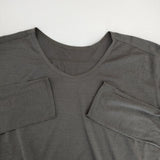 JURGEN LEHL J0114UB923 シルクウール サイズL チュニック グレー レディース ヨーガンレール【中古】5-1105M∞