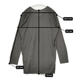 JURGEN LEHL J0114UB923 シルクウール サイズL チュニック グレー レディース ヨーガンレール【中古】5-1105M∞