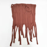 JURGEN LEHL 無地 穴 マフラー ストール ブラウン レディース ヨーガンレール【中古】5-1014T◎