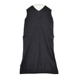 45R/45rpm フロート縮絨ロングベスト 定価31900円 ノースリーブ ワンピース ブラック レディース フォーティーファイブアールピーエム【中古】5-1105T∞