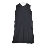 45R/45rpm フロート縮絨ロングベスト 定価31900円 ノースリーブ ワンピース ブラック レディース フォーティーファイブアールピーエム【中古】5-1105T∞