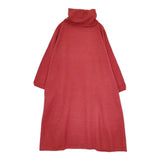 45R/45rpm フロート縮絨ビッグタートルネックワンピース 定価35200円 ワンピース レッド レディース フォーティーファイブアールピーエム【中古】5-1105T∞