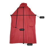 45R/45rpm フロート縮絨ビッグタートルネックワンピース 定価35200円 ワンピース レッド レディース フォーティーファイブアールピーエム【中古】5-1105T∞