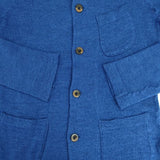 45R/45rpm ウール縮絨ジャケットカーディガン 定価30800円 カーディガン ブルー レディース フォーティーファイブアールピーエム【中古】5-1105T∞