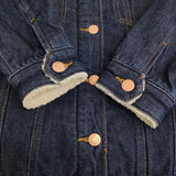 TOMMY JEANS 裏ボア デニムジャケット サイズM ブルゾン デニムジャケット ブルー レディース トミー ジーンズ【中古】5-1210A♪