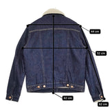 TOMMY JEANS 裏ボア デニムジャケット サイズM ブルゾン デニムジャケット ブルー レディース トミー ジーンズ【中古】5-1210A♪