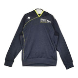 DESCENTE プルオーバー ウォームスウェット パーカー ネイビー イエロー メンズ デサント【中古】5-0730M∞